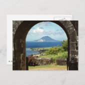 Uitzicht van het Briefkaart van de Brimstone Hill  (Voorkant / Achterkant)