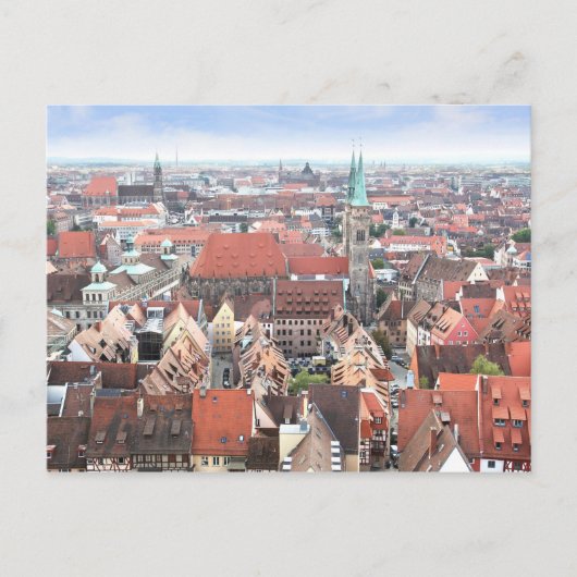 Uitzicht van het Briefkaart van Neurenberg (Voorkant)