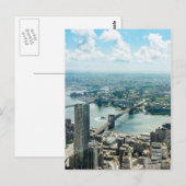 Uitzicht van het Briefkaart van New York (Voorkant / Achterkant)