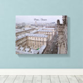 UITZICHT VAN HET canvas NOTRE DAME CATHEDRAL PARIS (Insitu (Houten vloer))