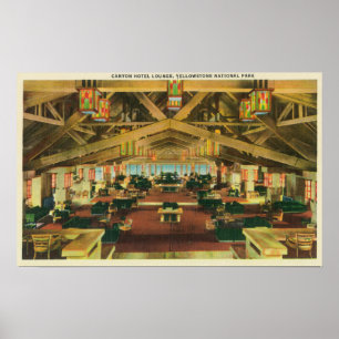 Uitzicht van het Canyon Hotel Lounge Poster