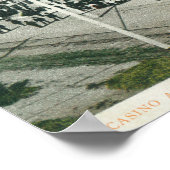 Uitzicht van het casino, het strand en de pier poster (Hoek)