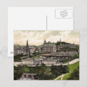 Uitzicht van het Castle Edinburgh Briefkaart (Voorkant / Achterkant)