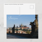 Uitzicht van het Castle vanaf de brug Charles in P Briefkaart (Voorkant / Achterkant)