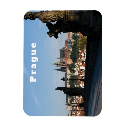 Uitzicht van het Castle vanaf de brug Charles in P Magneet (Verticaal)