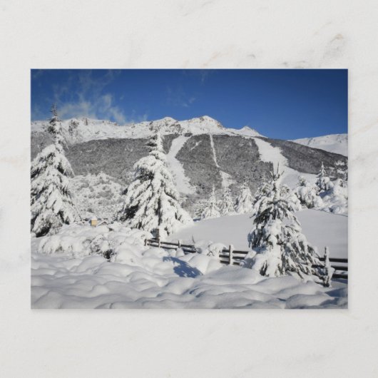 Uitzicht van het catedral-skioord in Bariloche Briefkaart (Voorkant)