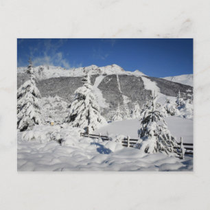 Uitzicht van het catedral-skioord in Bariloche Briefkaart