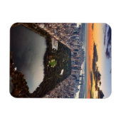 Uitzicht van het centrale park aan de lucht op Sun Magneet (Horizontaal)