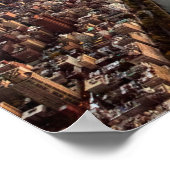 Uitzicht van het centrale park aan de lucht op Sun Poster (Hoek)