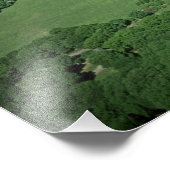 Uitzicht van het centrale park aan de luchtzijde e foto afdruk (Hoek)