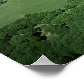 Uitzicht van het centrale park aan de luchtzijde e poster (Hoek)