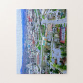 Uitzicht van het centrum van Asheville Aerial Legpuzzel (Verticaal)