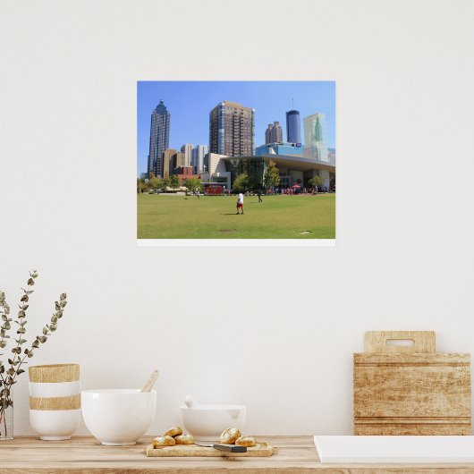 uitzicht van het centrum van Atlanta Poster (Keuken)