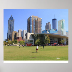 uitzicht van het centrum van Atlanta Poster