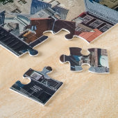 Uitzicht van het centrum van de stad Riga van bove Legpuzzel (Zijkant)