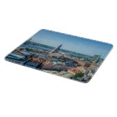 Uitzicht van het centrum van de stad Riga van bove Snijplank (Hoek)