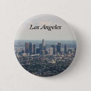 Uitzicht van het centrum van Los Angeles Ronde Button 5,7 Cm