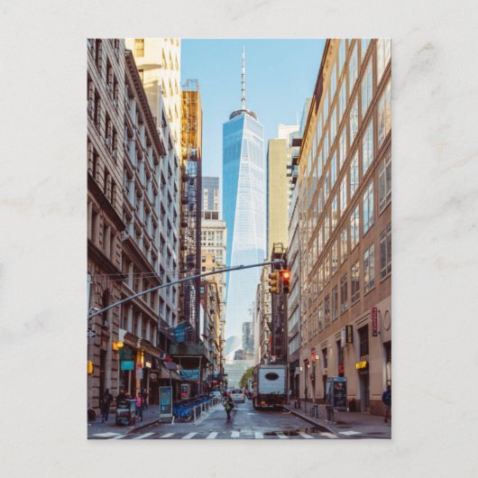 Uitzicht van het centrum van New York van het Worl Briefkaart (Voorkant)