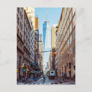 Uitzicht van het centrum van New York van het Worl Briefkaart