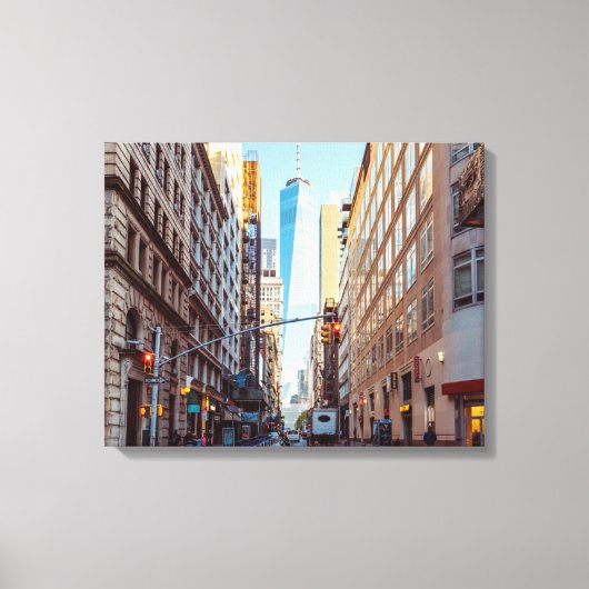 Uitzicht van het centrum van New York van het Worl Canvas Afdruk (Voorkant)