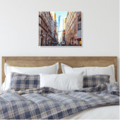 Uitzicht van het centrum van New York van het Worl Canvas Afdruk (Insitu (Slaapkamer))