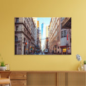 Uitzicht van het centrum van New York van het Worl Canvas Afdruk (Insitu (Woonkamer))