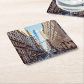 Uitzicht van het centrum van New York van het Worl Kartonnen Onderzetters (Schuin)