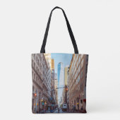 Uitzicht van het centrum van New York van het Worl Tote Bag (Achterkant)