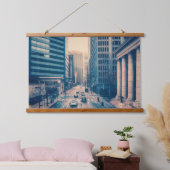 Uitzicht van het centrum van San Francisco Hangend Wandkleed (Slaapkamer)