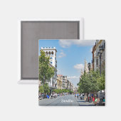 Uitzicht van het centrum van Sevilla Magneet (Voorkant / Achterkant)