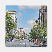 Uitzicht van het centrum van Sevilla Magneet (Voorkant)