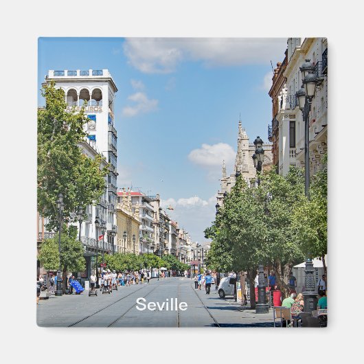 Uitzicht van het centrum van Sevilla Magneet (Voorkant)