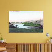 Uitzicht van het Chabot Hayward-meer, CA Canvas Afdruk (Insitu (Woonkamer))