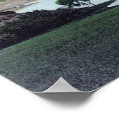 Uitzicht van het Chabot Hayward-meer, CA Poster (Hoek)