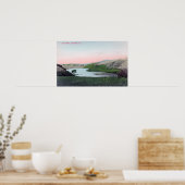 Uitzicht van het Chabot Hayward-meer, CA Poster (Keuken)