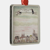 Uitzicht van het Chateau de Loches, 1699 Metalen Ornament (Rechts)