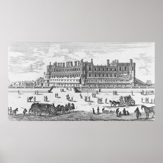 Uitzicht van het Chateau de Saint-Germain-en-Laye Poster (Voorkant)
