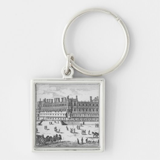 Uitzicht van het Chateau de Saint-Germain-en-Laye Sleutelhanger (Voorkant)