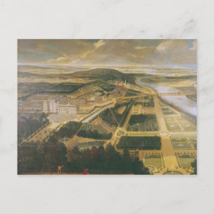 Uitzicht van het Chateau en de Tuinen van St. Clou Briefkaart