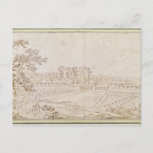 Uitzicht van het Chateau van Celle-Saint-Cloud, c. Briefkaart (Voorkant)