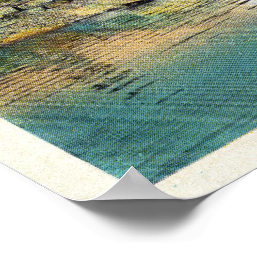 Uitzicht van het Cobbosseecontee- en vuurtoren Poster (Hoek)