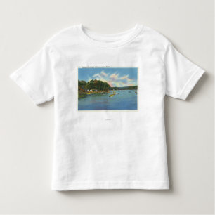 Uitzicht van het Cobbosseecontee-meer in Pernette  Kinder Shirts
