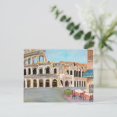 Uitzicht van het Coliseum - Briefkaart (Staand voorkant)