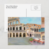 Uitzicht van het Coliseum - Briefkaart (Voorkant / Achterkant)