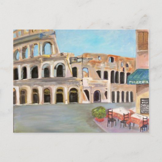 Uitzicht van het Coliseum - Briefkaart (Voorkant)