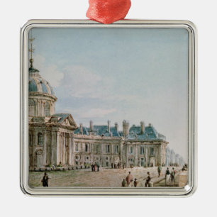 Uitzicht van het College van Quatre, Parijs Metalen Ornament