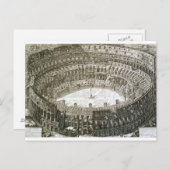 Uitzicht van het Colosseum uit de Uitzichten van R Briefkaart (Voorkant / Achterkant)