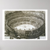 Uitzicht van het Colosseum uit de Uitzichten van R Poster (Voorkant)