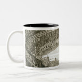 Uitzicht van het Colosseum uit de Uitzichten van R Tweekleurige Koffiemok (Links)