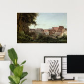 Uitzicht van het Colosseum van de Faeröer Poster (Thuiskantoor)